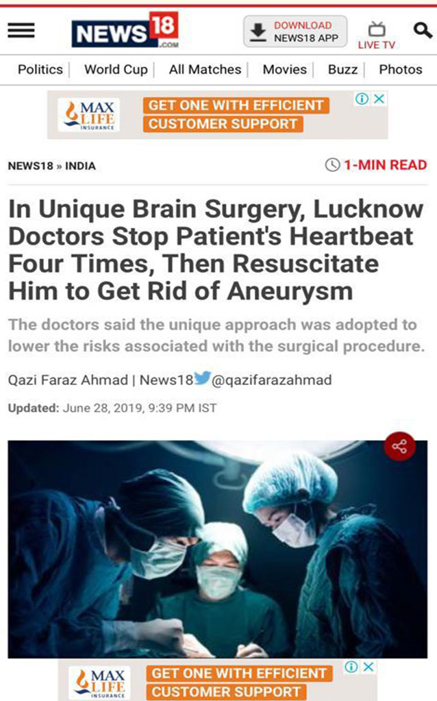 best neurosurgeon in lucknow